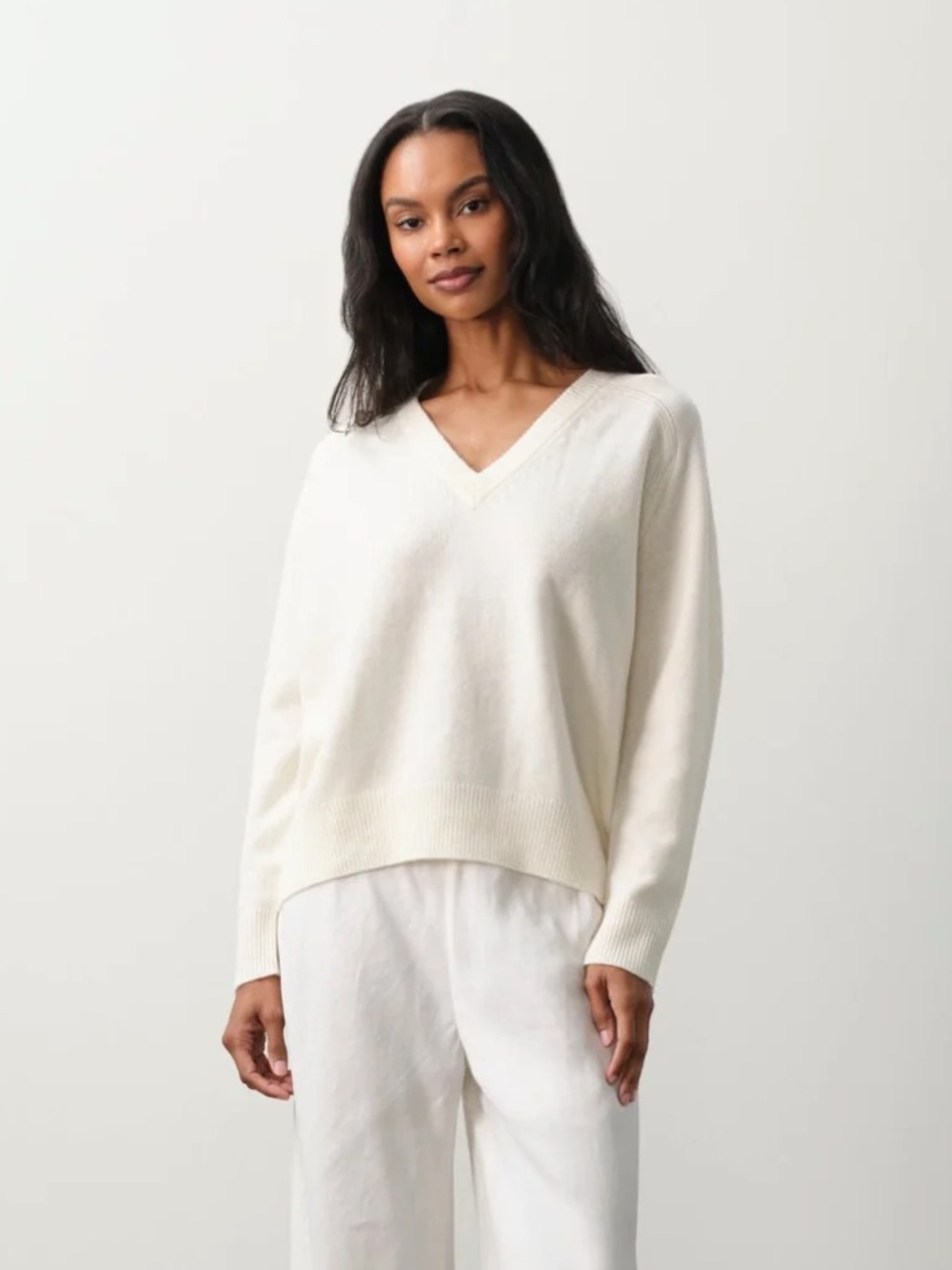 Naked Cashmere - pale blue vneck sweater